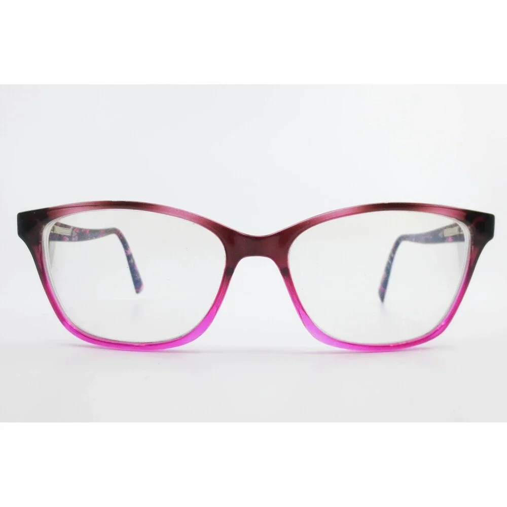 Ideal Optics Beth Eyeglasses Pink Purple Gradient Cat Eye Frames 57-16-145 36727
